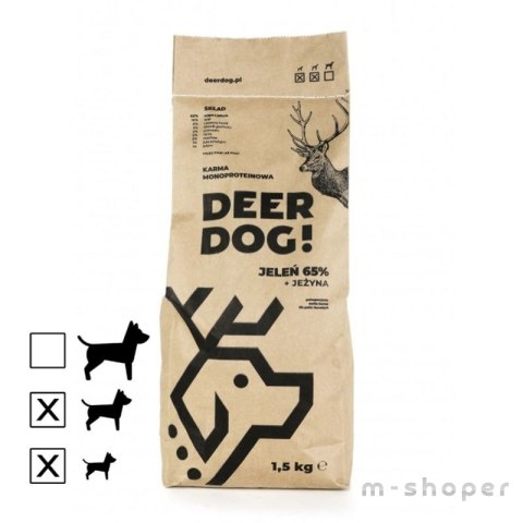 Deer Dog Dzik z batatami 1,5 kg małe rasy sucha karma przysmak dla psa DZICZYZNA