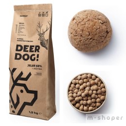 Deer Dog Jeleń z jeżynami 1,5 kg DUŻE i średnie rasy sucha Dziczyzna