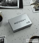 Skórzane etui na klucze z kieszonką na bilon — Rovicky