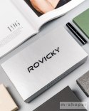 Skórzany portfel damski na karty z ochroną RFID Protect — Rovicky