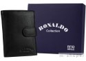 Skórzany portfel męski ze schowkiem na suwak - Ronaldo
