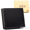 Pojemny, skórzany portfel męski z kieszenią na dowód rejestracyjny - Always Wild