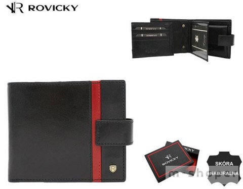 Elegancki, skórzany portfel męski - Rovicky