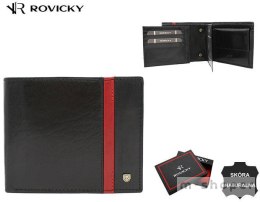 Elegancki, skórzany portfel męski - Rovicky