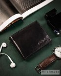 Zestaw prezentowy: skórzany portfel i pasek męski z automatyczną klamrą - Pierre Cardin