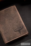 Skórzany portfel męski bez zapięcia - Buffalo Wild