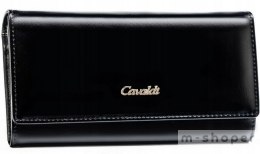 Rozbudowany portfel damski ze skóry naturalnej i ekologicznej na zatrzask - 4U Cavaldi