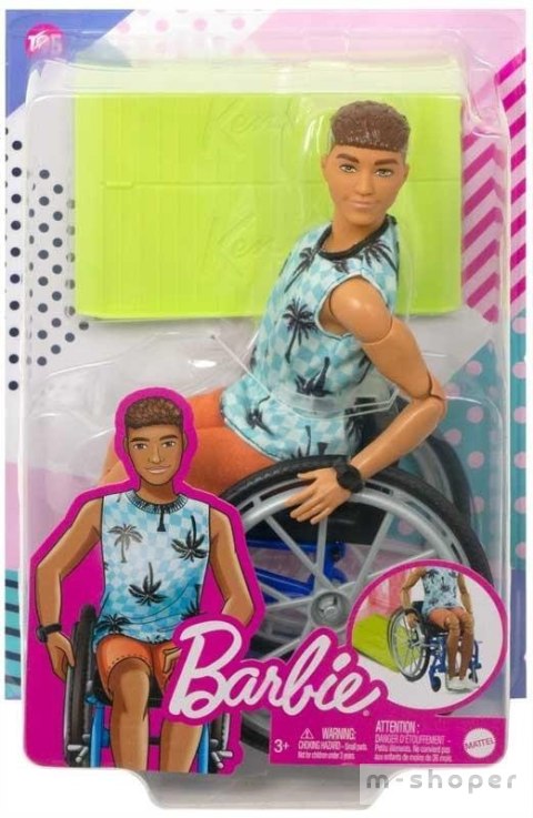 Barbie Fashionistas Ken na wózku inwalidzkim