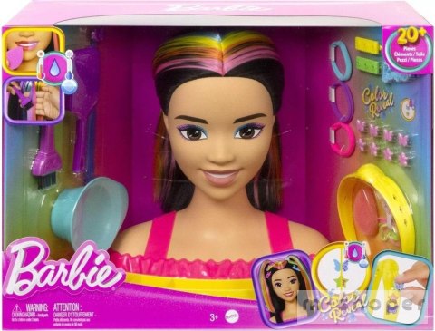 Barbie. Głowa do stylizacji Czarne włosy HMD81