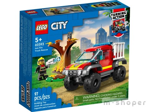 LEGO 60393 CITY Wóz strażacki 4x4 misja