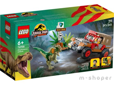 LEGO 76958 JURASSIC WORLD Zasadzka na dilofozaura