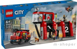 Lego CITY 60414 Remiza strażacka z wozem