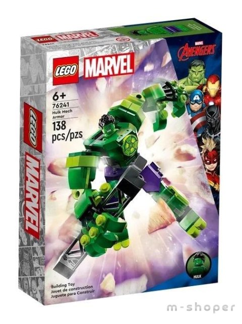 Lego SUPER HEROES 76241 Mechaniczna zbroja Hulka