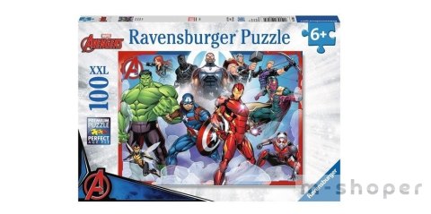 Puzzle 100 Avengers - Zgromadzenie rysunkowe xxl