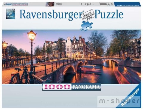 Puzzle 1000 Panorama Amsterdamu