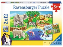 Puzzle 2x12 Zwięta w zoo