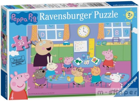 Puzzle 35 Świnka Peppa i cała klasa