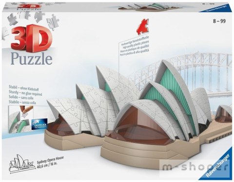 Puzzle 3D 216 Budynki nocą: Opera w Sydney