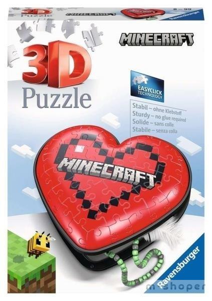 Puzzle 3D 54 Serce Minecraft