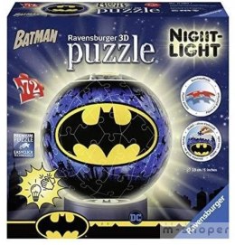 Puzzle 3D 72 Świecąca Kula: Batman