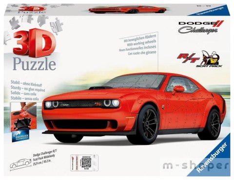 Puzzle 3D Pojazdy: Dodge Challenger R/T Scat Pack