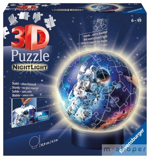 Puzzle 3D Świecąca Kula: Astronauta