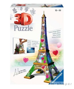 Puzzle 3D Wieża Eifla Edycja Love