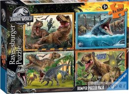 Puzzle 4x100 Jurassic World Bumper Pack