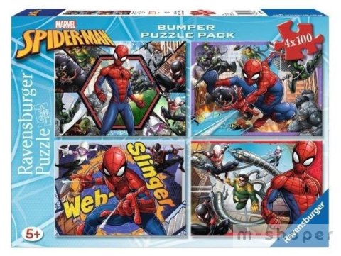 Puzzle 4x100 Spider Man Bumper Pack