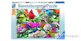 Puzzle 500 Ogrodowe ptaki