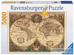 Puzzle 5000 Dawna mapa świata