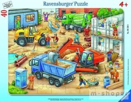 Puzzle w ramce 40 Wielkie pojazdy budowlane