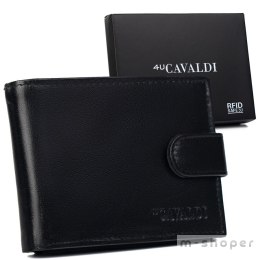 Duży skórzany portfel męski z RFID Protect - Cavaldi