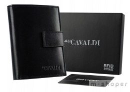 Skórzany portfel męski z systemem RFID - 4U Cavaldi