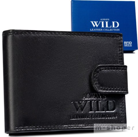 Skórzany portfel męski z systemem RFID - Always Wild