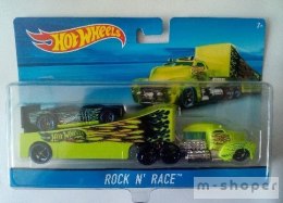 Hot Wheels Ciążarówka + Autko Rock n' Race