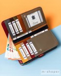Duży, skórzany portfel damski w patchworkowy wzór - Rovicky