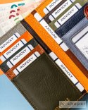 Duży, skórzany portfel damski w patchworkowy wzór - Rovicky