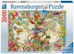 Puzzle 3000 Flora i Fauna. Mapa Świata