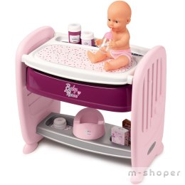 Smoby Baby Nurse Łóżeczko 2w1 Dla Lalki Przewijak + Lalka