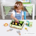 TOOKY TOY Drewniany Ogródek Warzywny Montessori Grządka Zestaw Ogrodnik