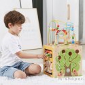 VIGA Activity Box Drewniane Edukacyjne Centrum Gier 5w1 kostka