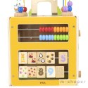 VIGA Activity Box Drewniane Edukacyjne Centrum Gier 5w1 kostka