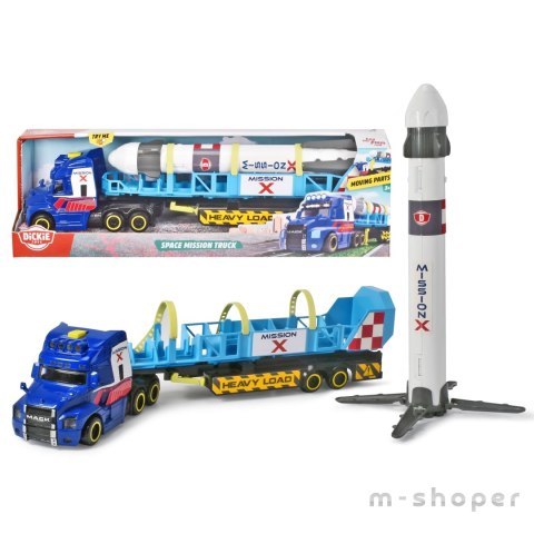 DICKIE CITY Ciężarówka z rakietą Space Mission Truck 41cm