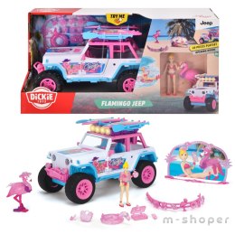 DICKIE Playlife Samochód Jeep Pink Drivez Flamingo 22cm