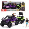 DICKIE Playlife Zestaw Offroad Samochód Quad Motor Figurka