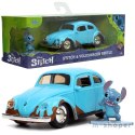 JADA Disney Volkswagen Beetle Stitch Figurka 1:32 Samochód Lilo