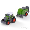 DICKIE Farm Traktor Fendt Maszyna do Belowania Prasa 18cm