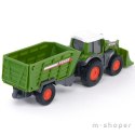 DICKIE Farm Traktor Fendt z Łyżką i Przyczepą 18cm