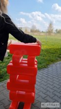 FEBER Mega Duże Klocki Jenga Wieża 18 klocków + kostka